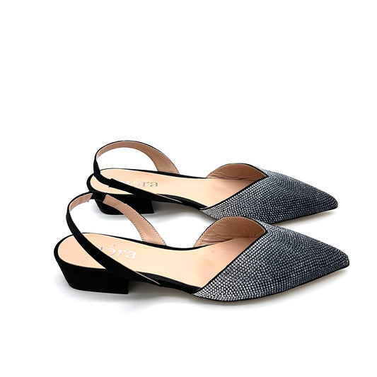 ETÉRA Slingback Raso Strass