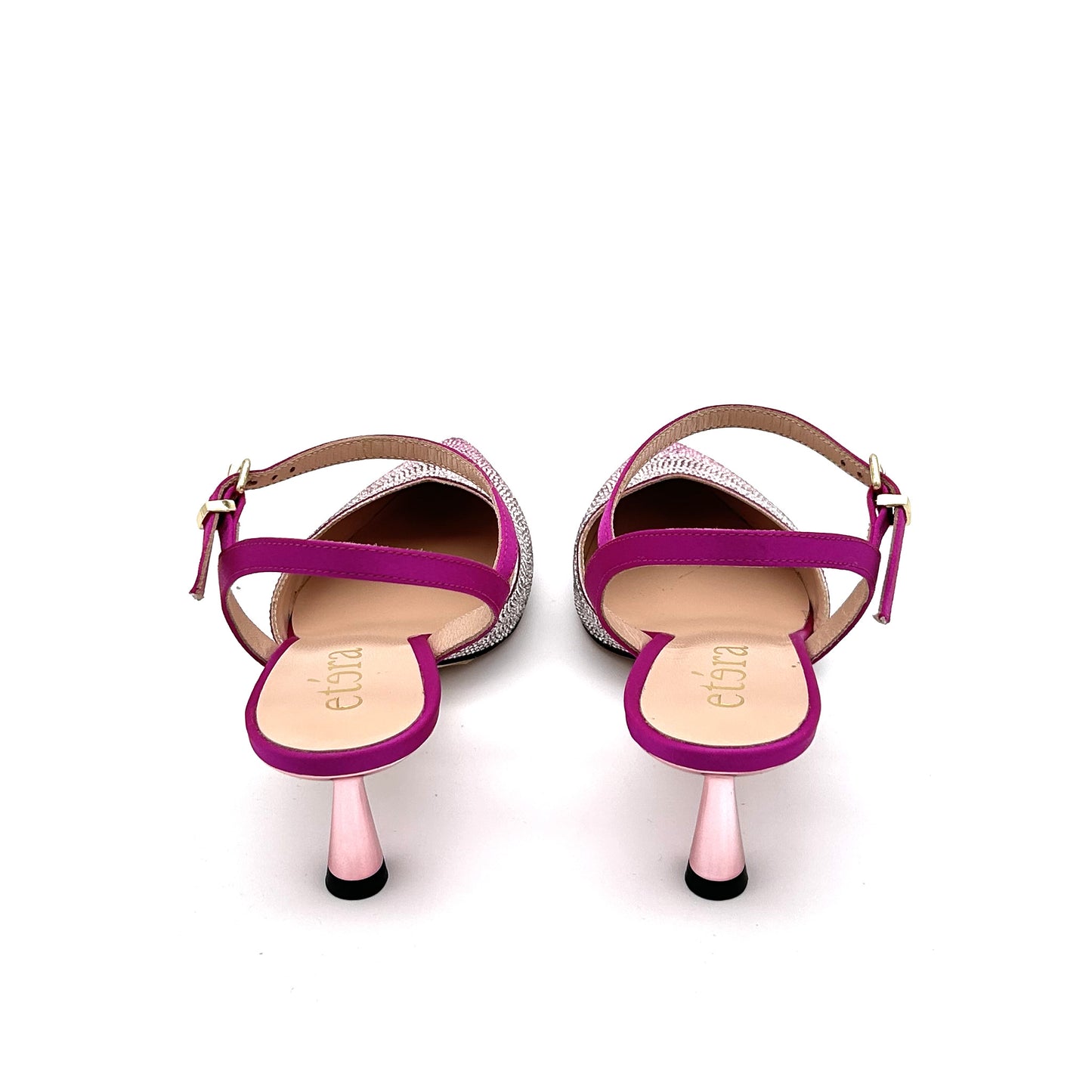 ETÉRA Slingback Raso Strass