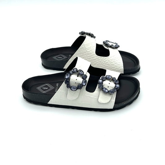 BIO.LAB Ciabatte Pelle Cocco Avorio