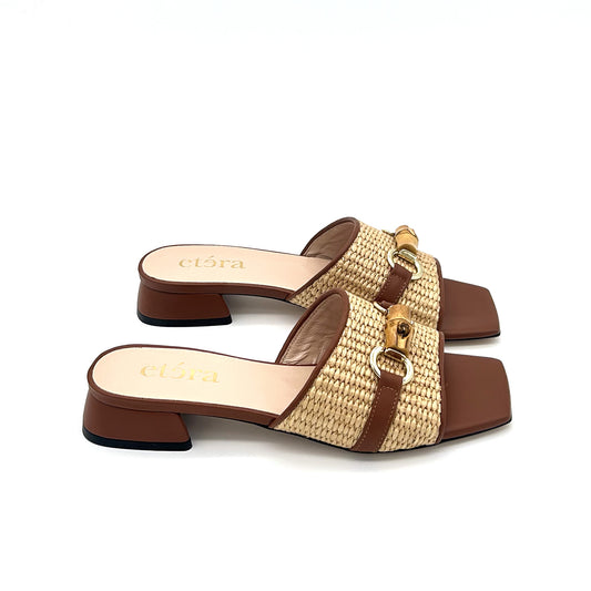 ETÉRA Sandali Ciabatta Rattan
