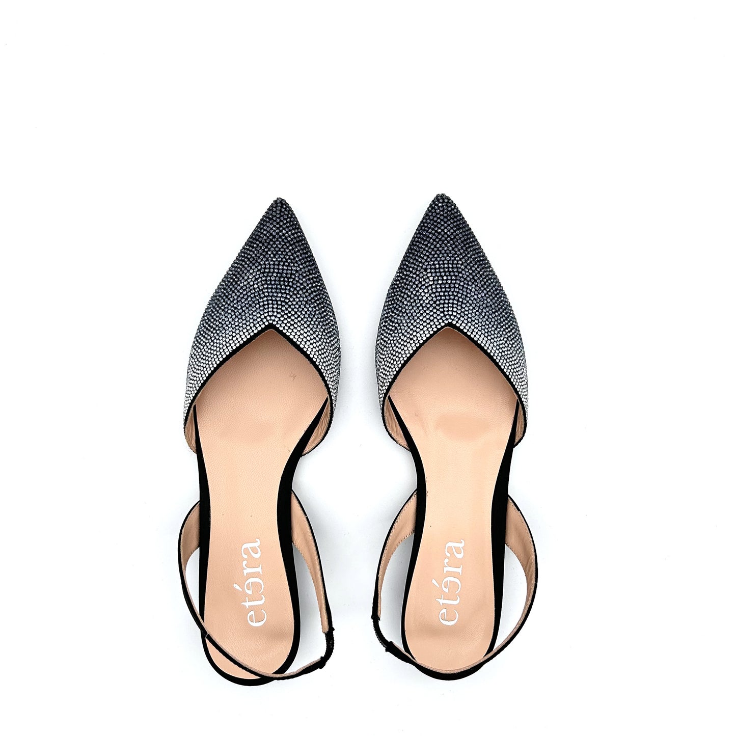 ETÉRA Slingback Raso Strass