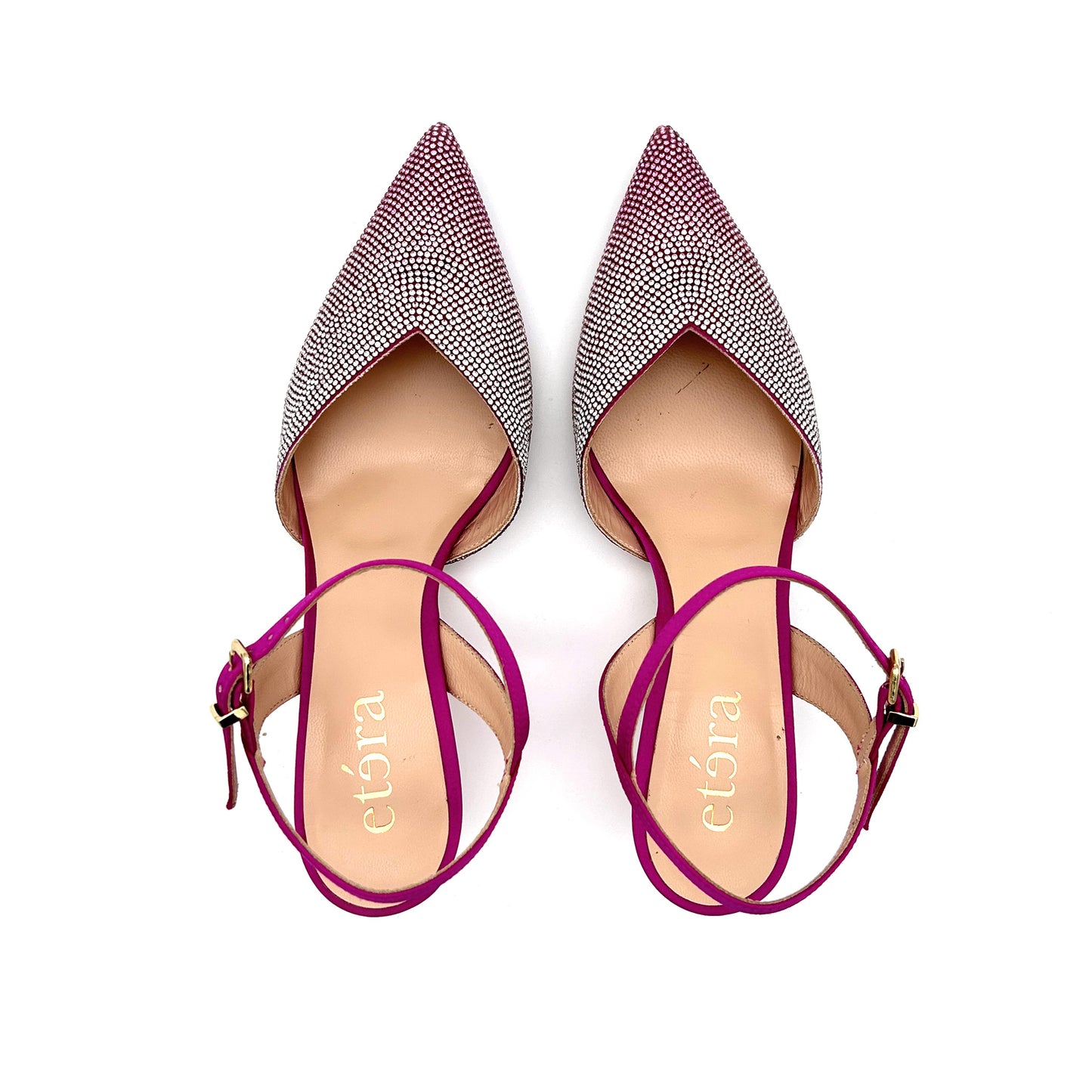 ETÉRA Slingback Raso Strass