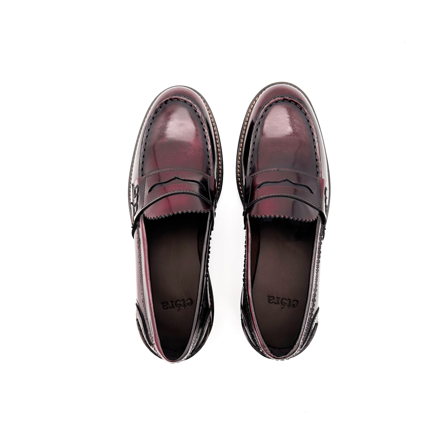 ETÈRA Mocassini College Pelle Spazzolata