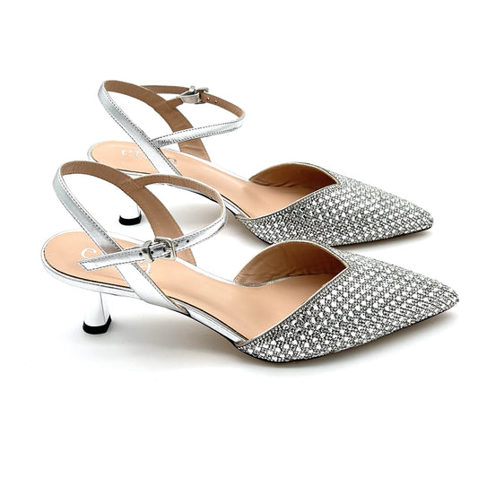 ETÉRA Slingback Strass