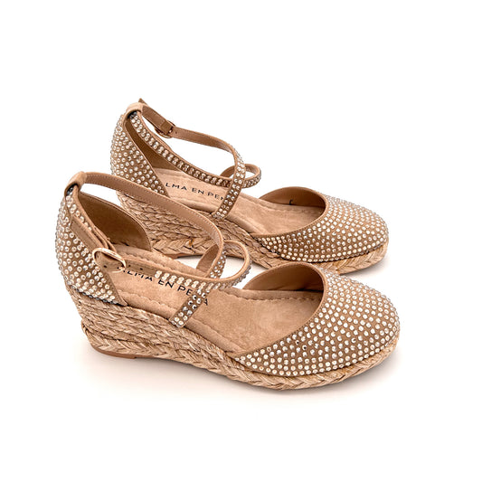 ALMA EN PENA Espadrillas Strass Pelle Scamosciata