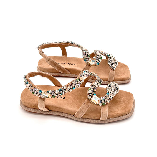 ALMA EN PENA Sandali Gioiello Pelle Scamosciata