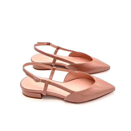 ANNA F. Slingback Pelle Vernice