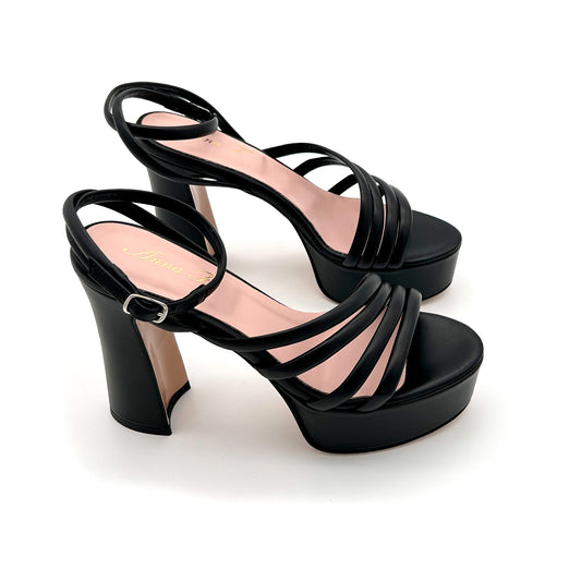 ANNA F. Sandali Plateau Pelle