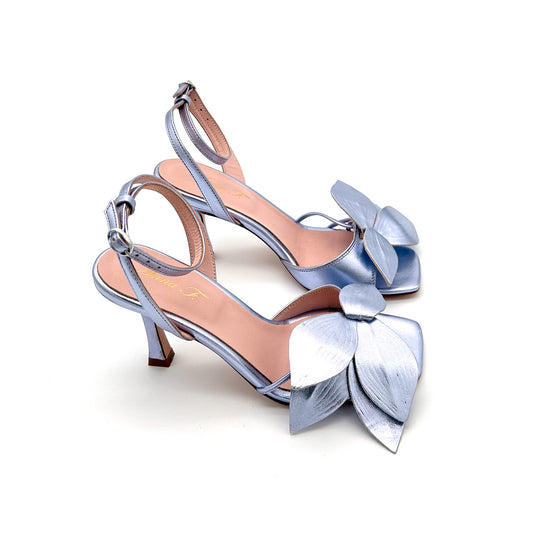 ANNA F. Sandali Pelle Laminata