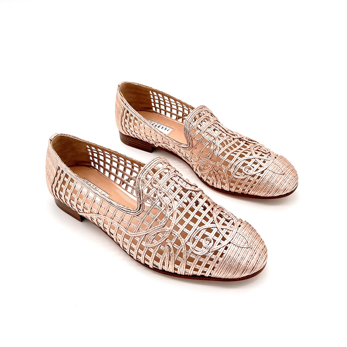 FRATELLI ROSSETTI Mocassini Slipper Intrecciati Pelle