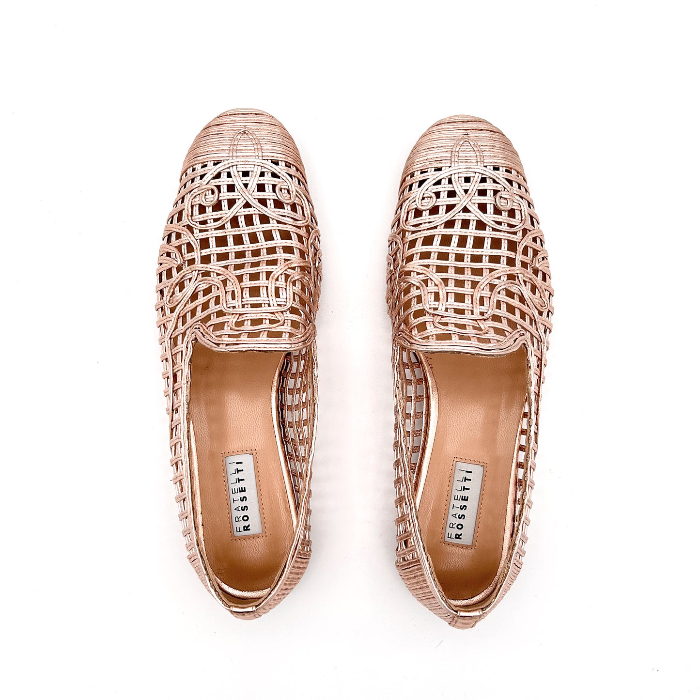 FRATELLI ROSSETTI Mocassini Slipper Intrecciati Pelle