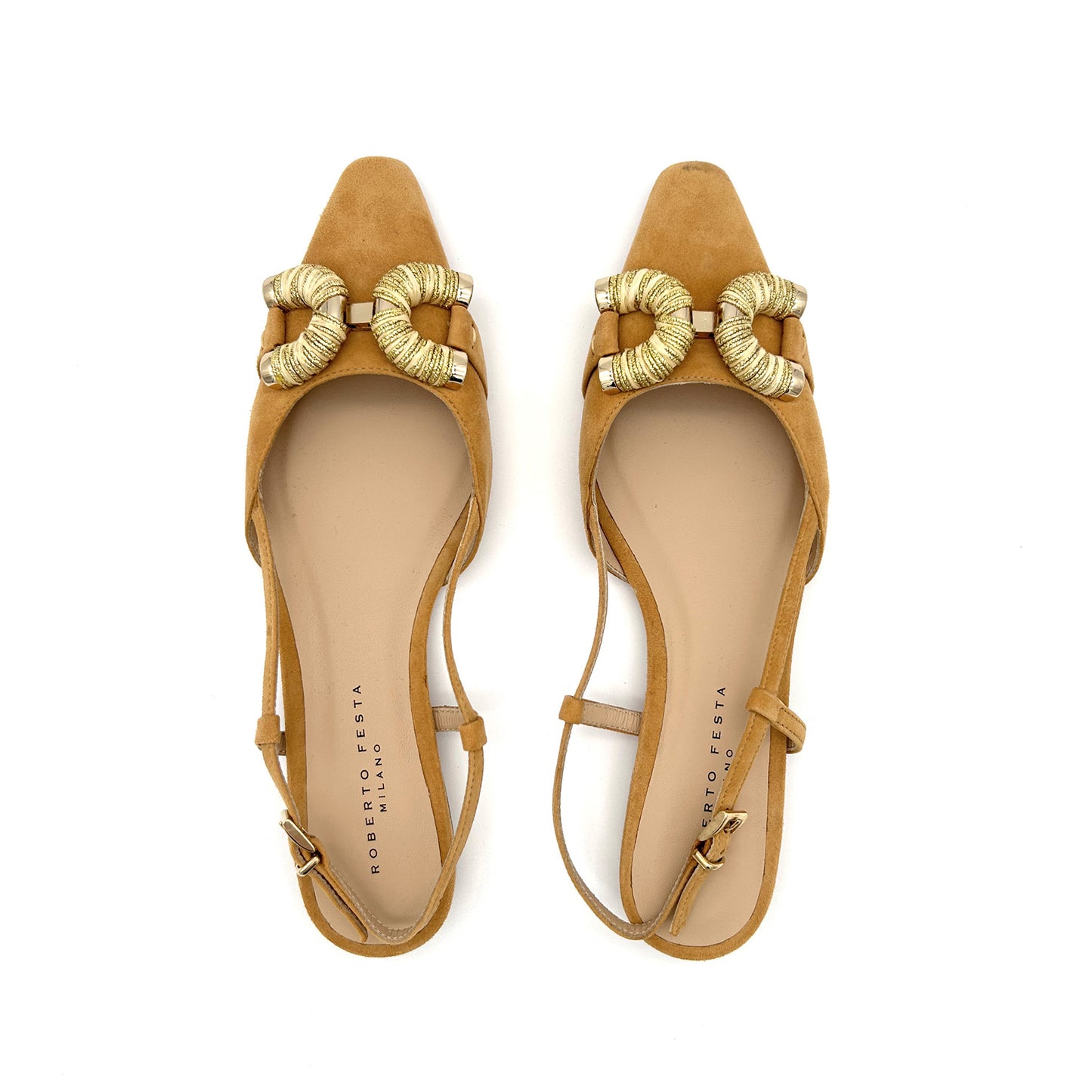 ROBERTO FESTA Slingback Pelle Scamosciata