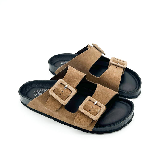 BIO.LAB Ciabatte Camoscio Taupe