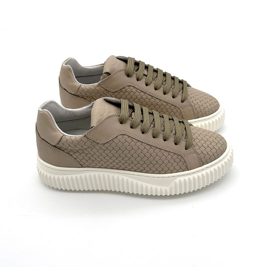 VOILE BLANCHE Sneakers Pelle Intrecciata