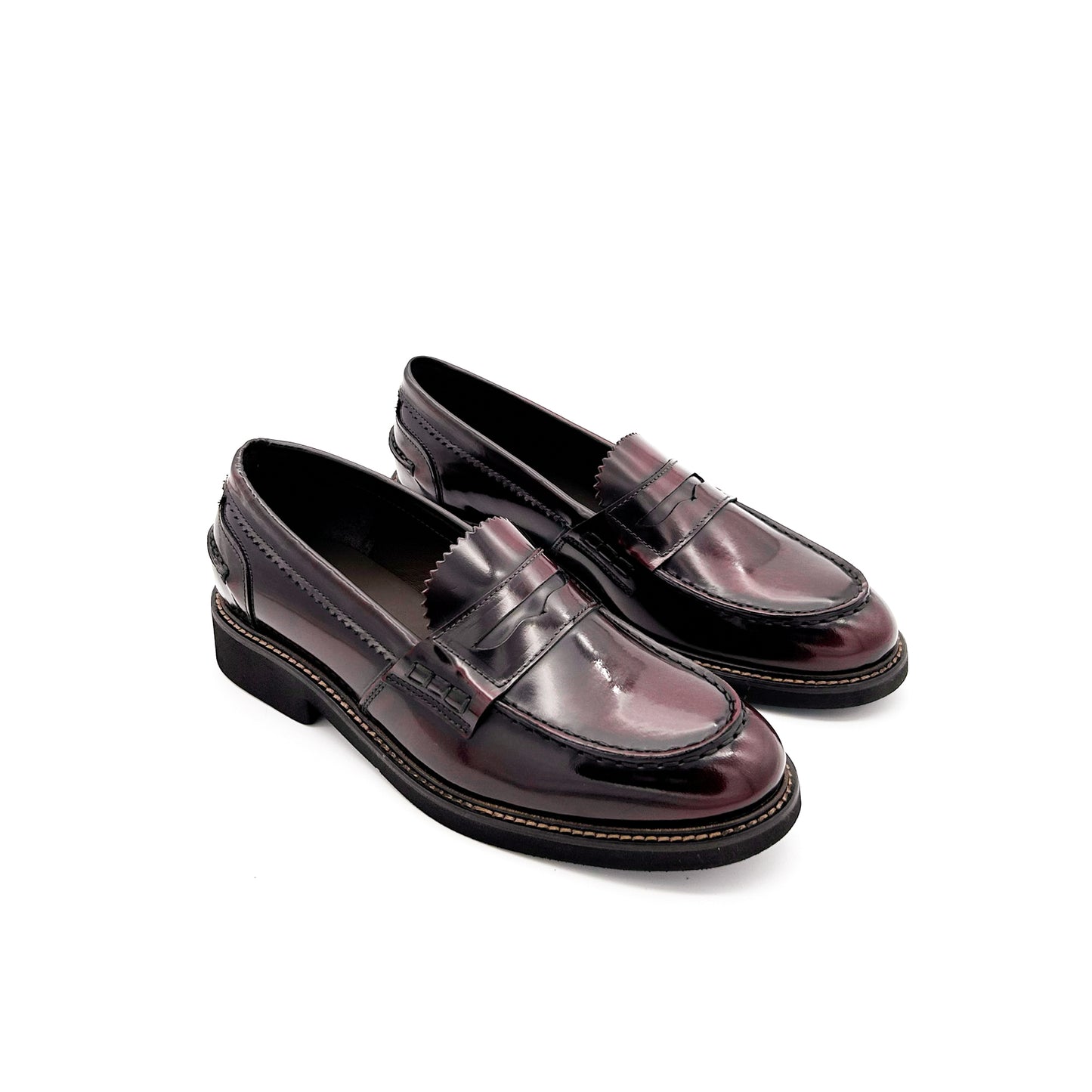 ETÈRA Mocassini College Pelle Spazzolata