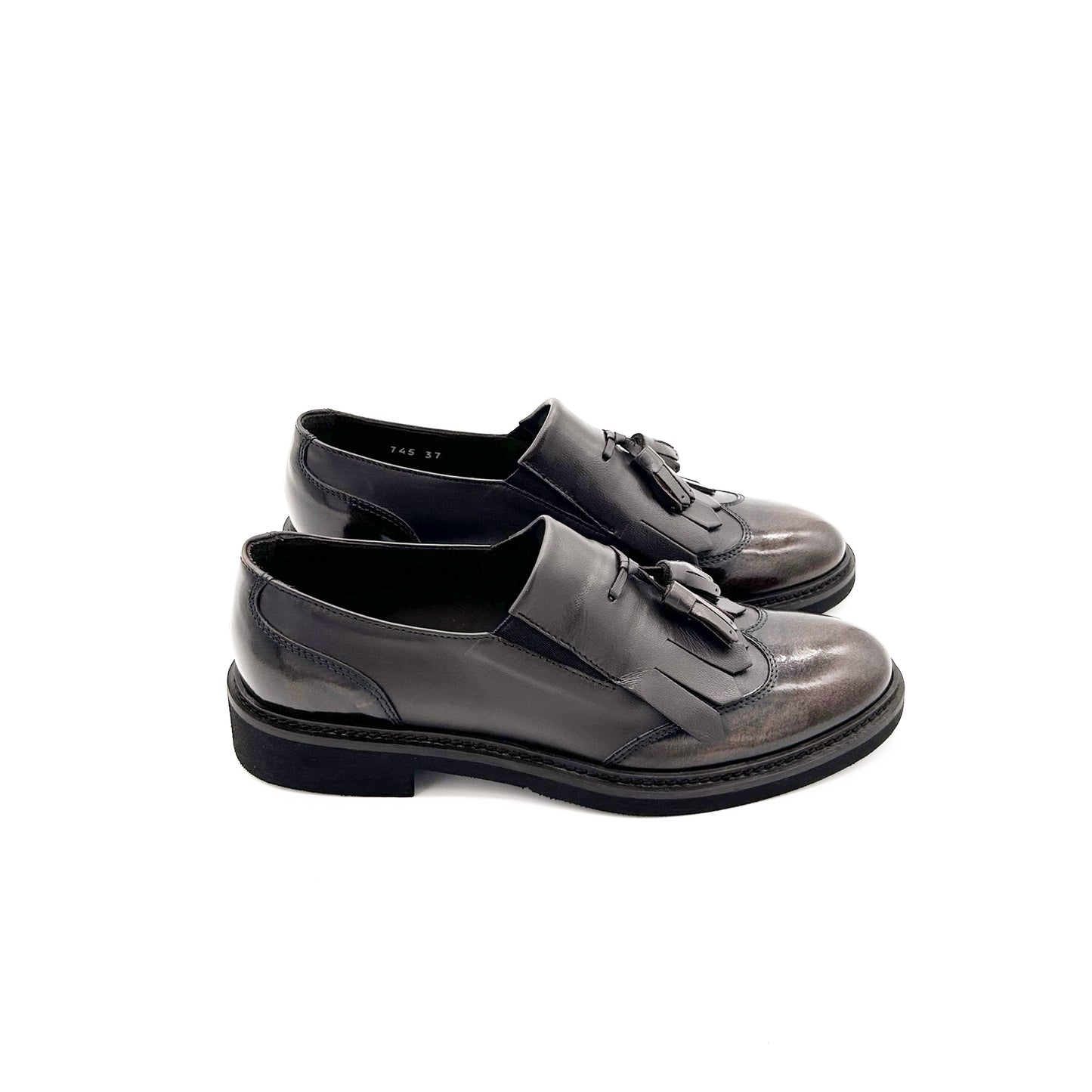 ETÈRA Mocassini Nappine e Frange