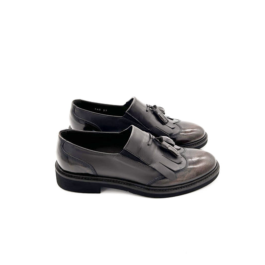 ETÈRA Mocassini Nappine e Frange