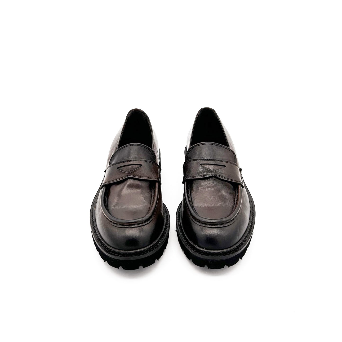 ETÈRA Mocassini Pelle Fondo Roccia