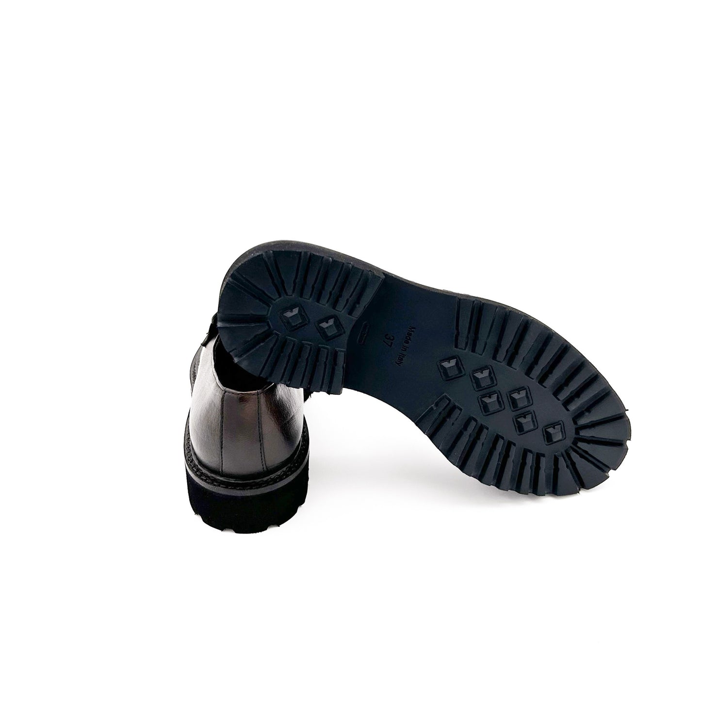 ETÈRA Mocassini Pelle Fondo Roccia