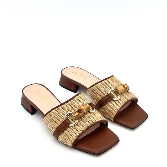 ETÉRA Sandali Ciabatta Rattan