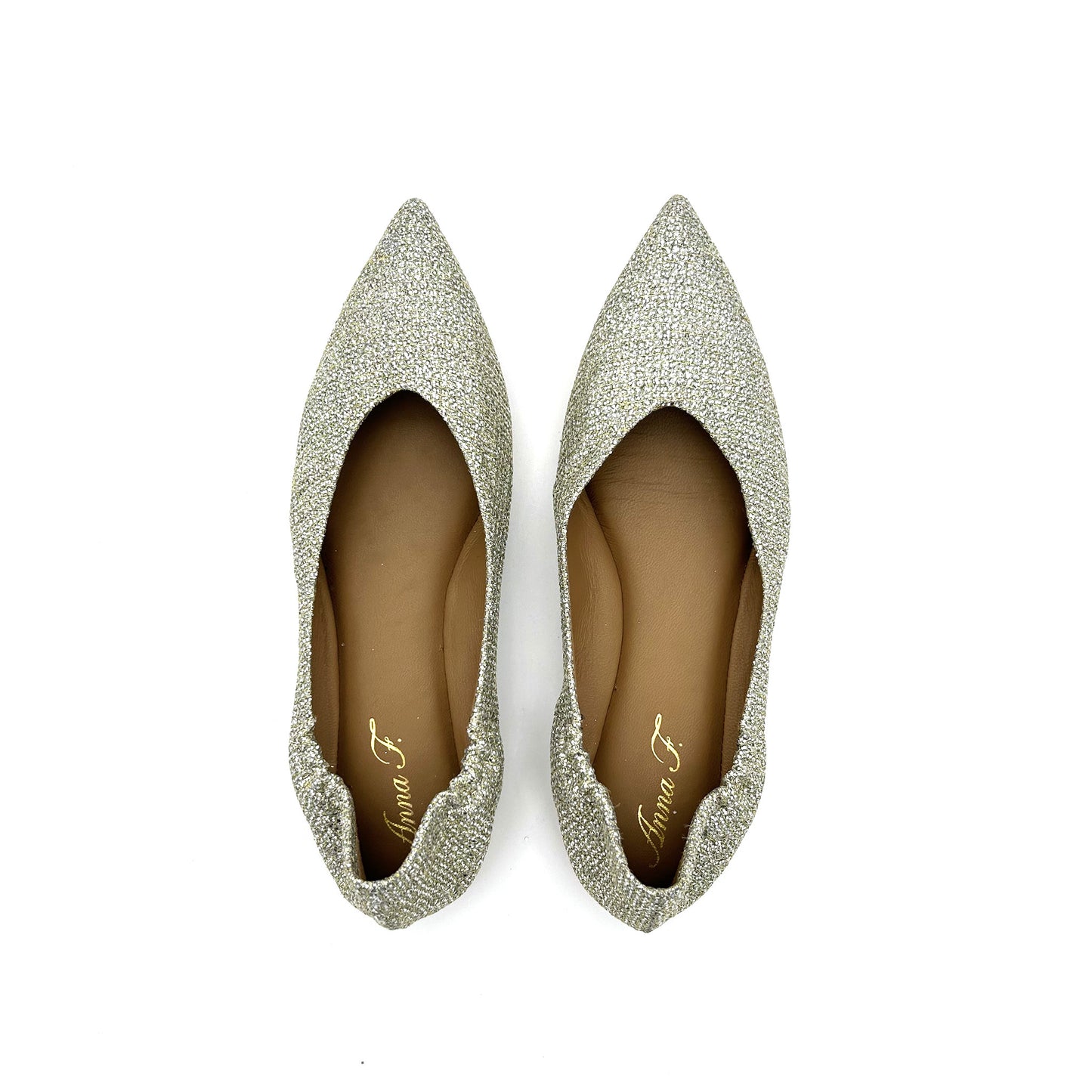 ANNA F. Ballerine Tessuto Glitter