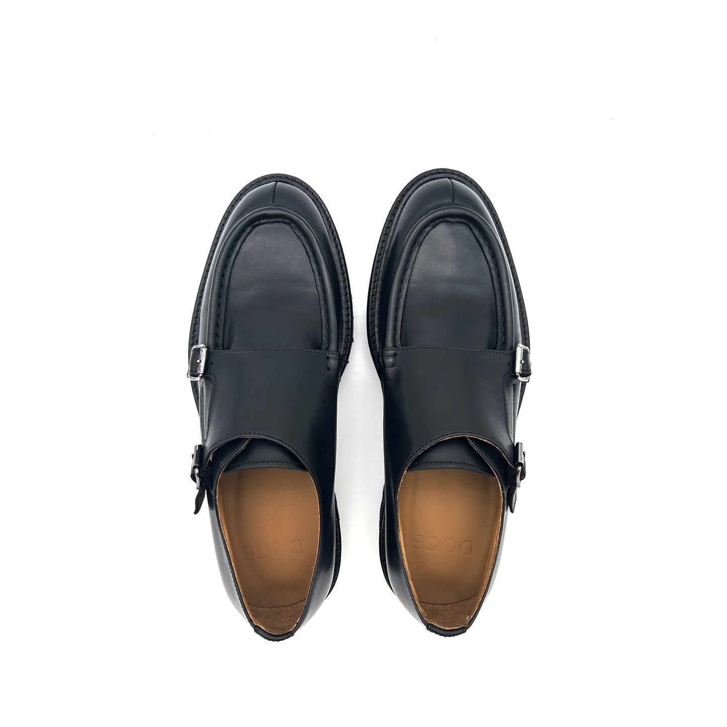 DOGE Doppia Fibbia Pelle Fondo Roccia