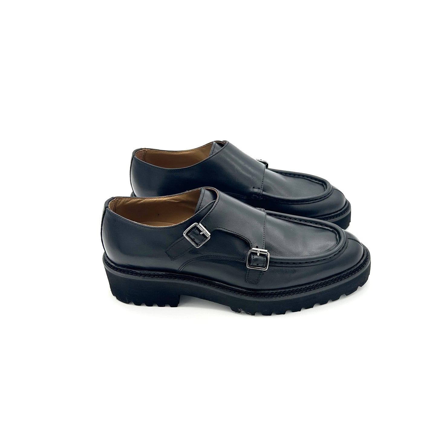 DOGE Doppia Fibbia Pelle Fondo Roccia