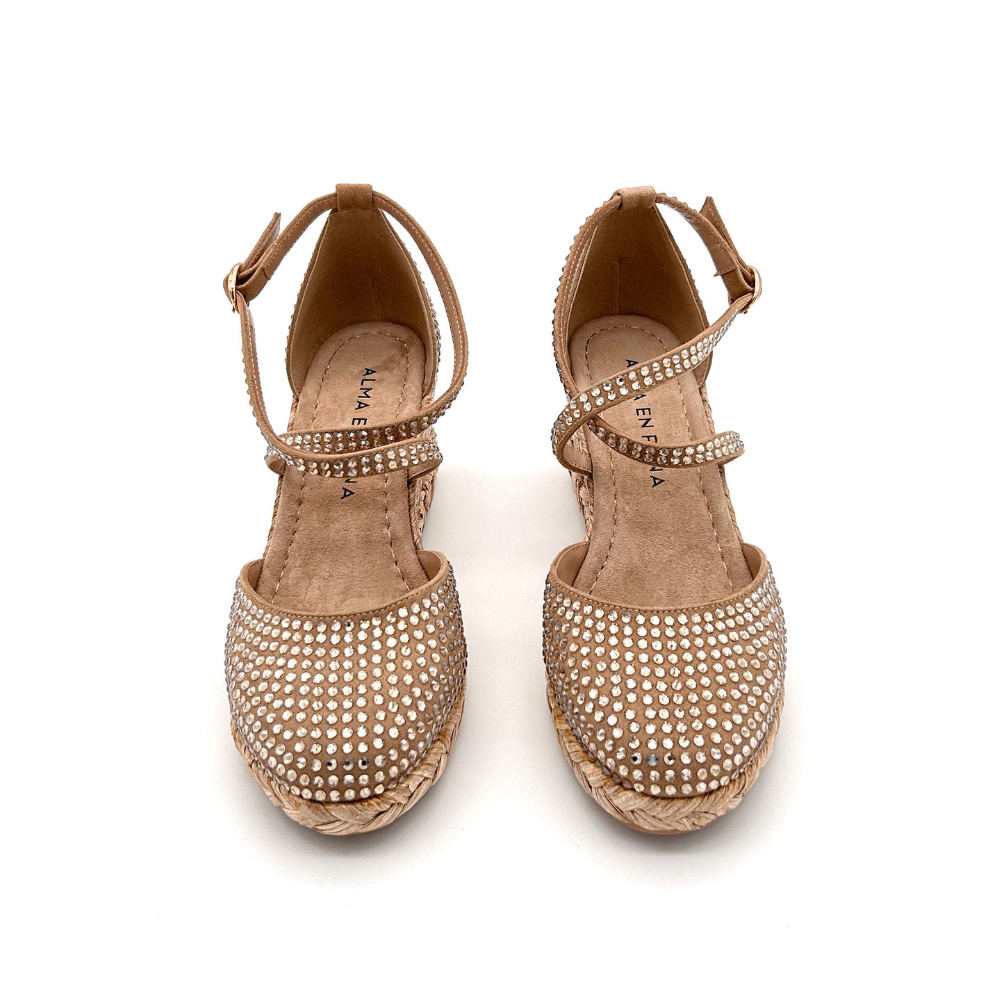 ALMA EN PENA Espadrillas Strass Pelle Scamosciata