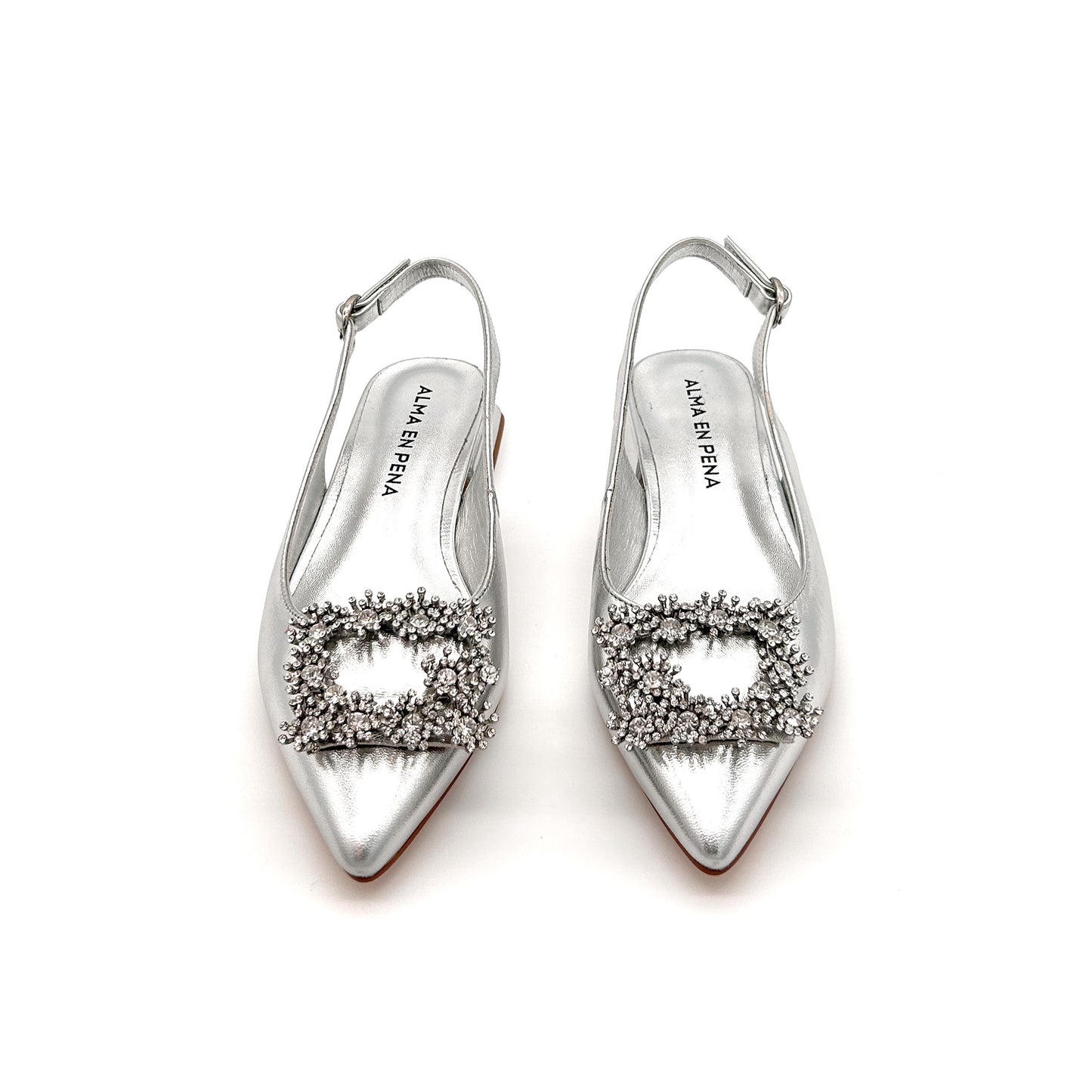 ALMA EN PENA Slingback Pelle Laminata