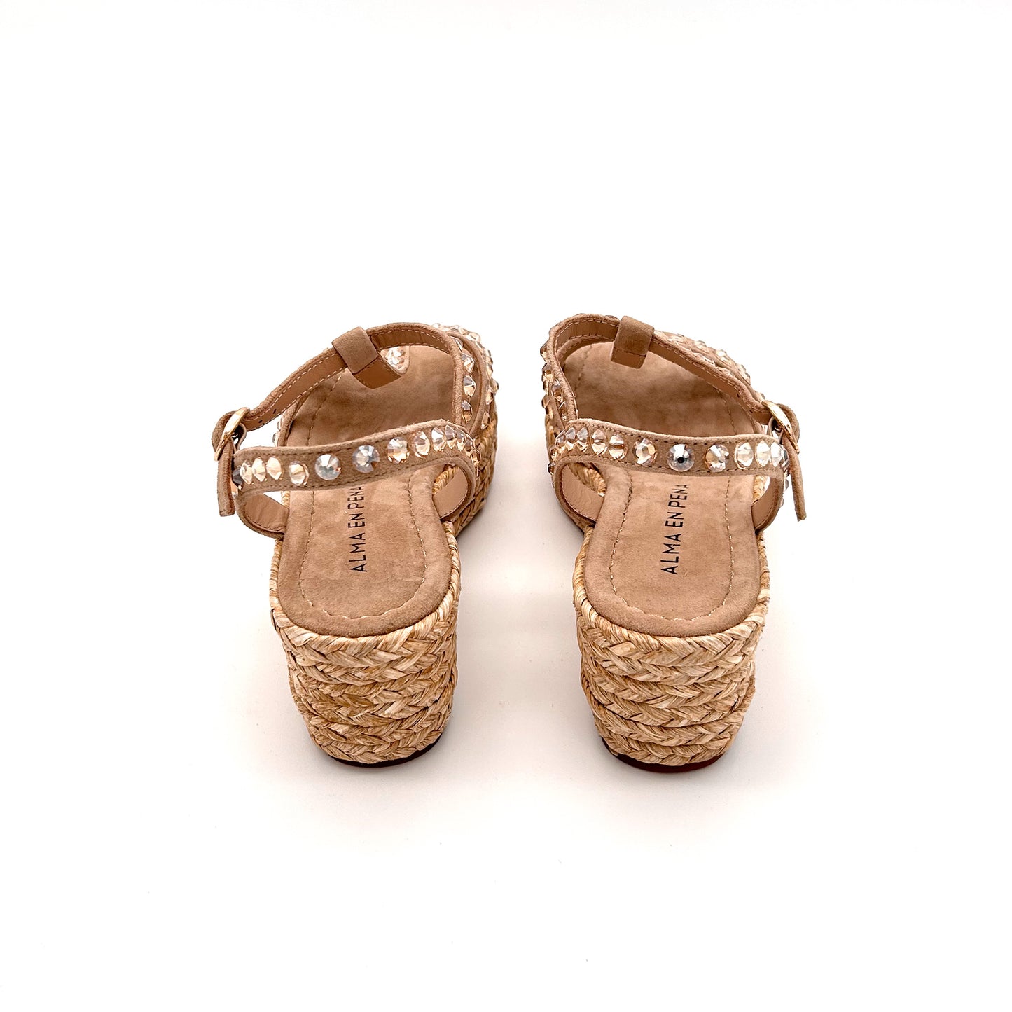 ALMA EN PENA Espadrillas Strass Pelle Scamosciata