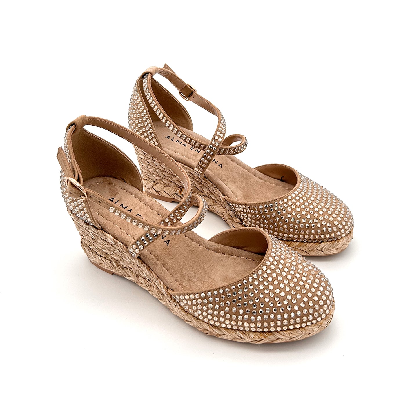 ALMA EN PENA Espadrillas Strass Pelle Scamosciata