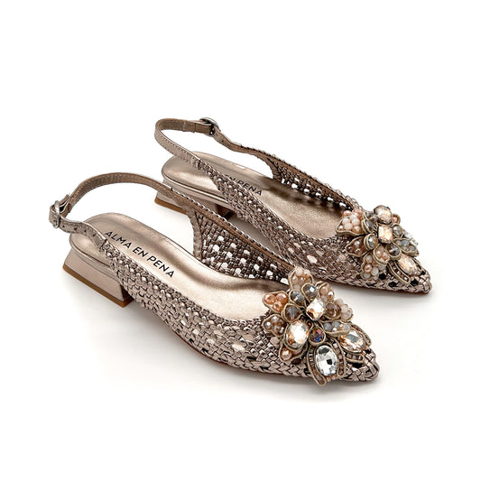 ALMA EN PENA Slingback Pelle