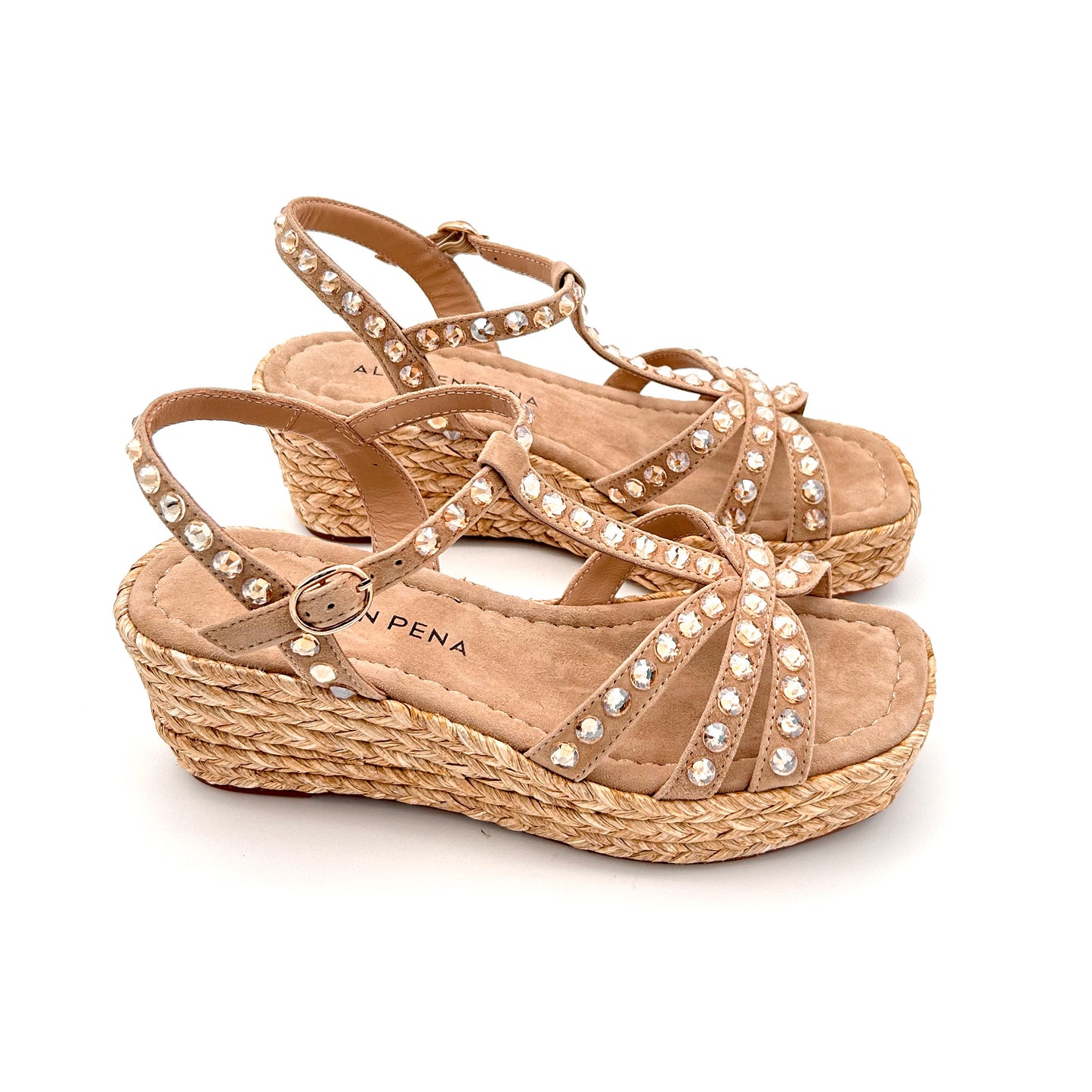 ALMA EN PENA Espadrillas Strass Pelle Scamosciata