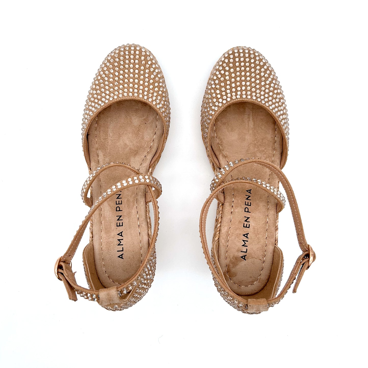 ALMA EN PENA Espadrillas Strass Pelle Scamosciata