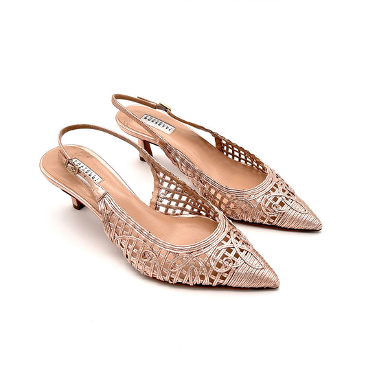 FRATELLI ROSSETTI Slingback Intrecciate Pelle