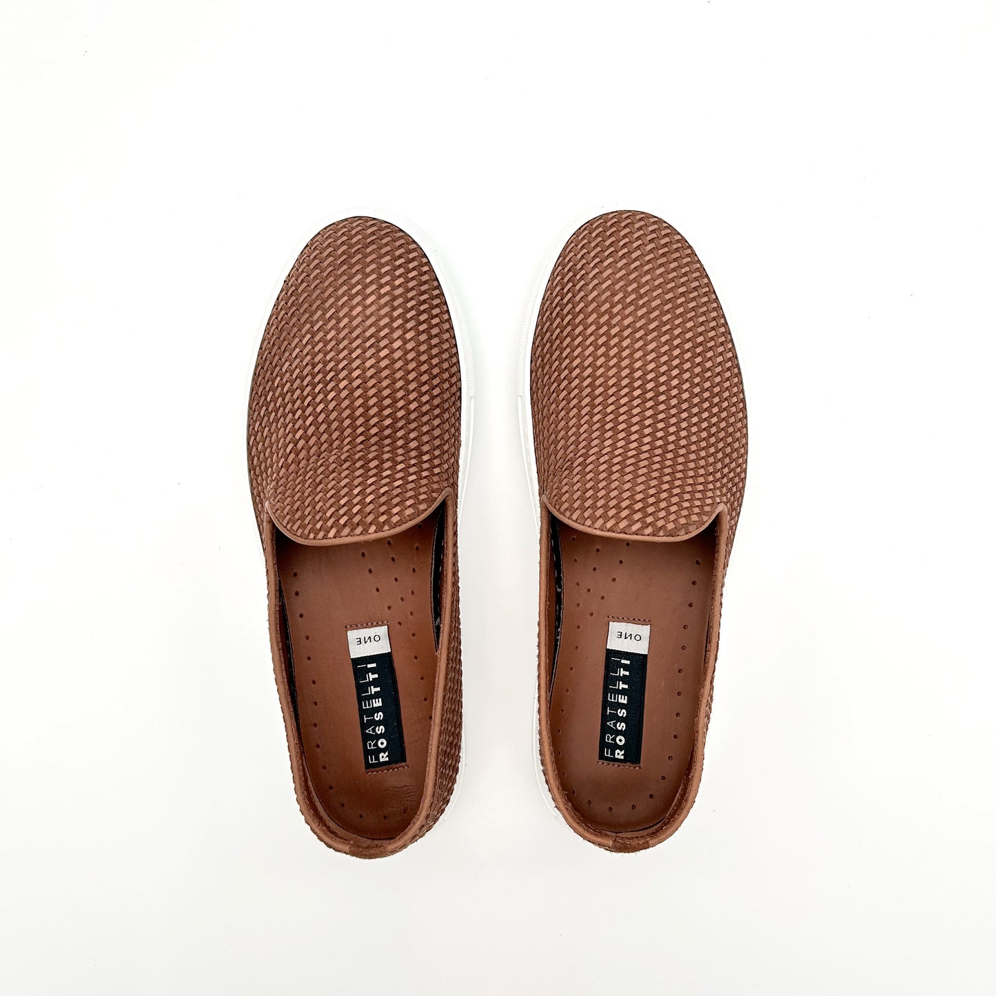 FRATELLI ROSSETTI Slip On Intrecciate Pelle e Suede
