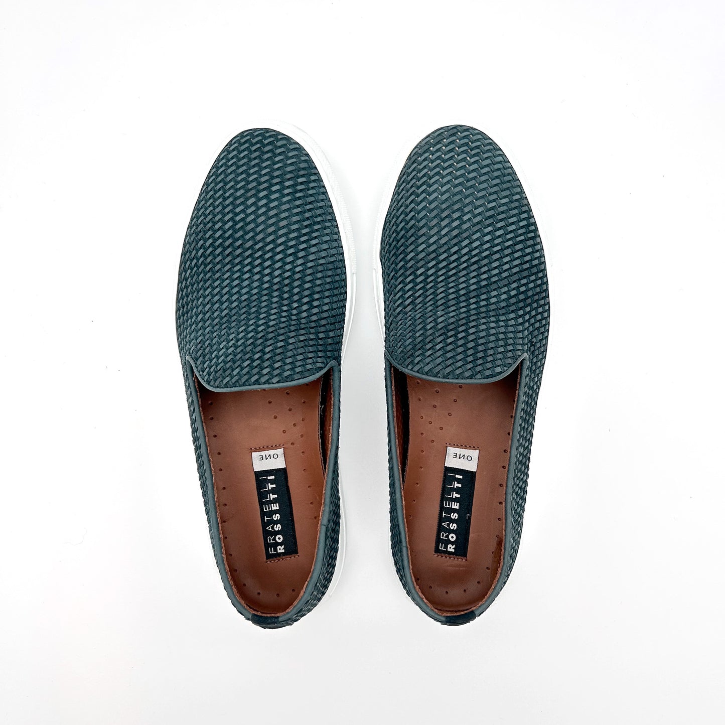 FRATELLI ROSSETTI Slip On Intrecciate Pelle e Suede